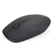 Bonelk Wireless Round Scroll 4D Mouse, 800-1600 DPI M-257 (Black)