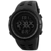 Veile Studios Mens Sports Dive 50M Digital Led Military Casual Electronics Wrist Black Watches