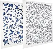 Uonlytech DIY Pottery Accessory 2 Sheets of Smooth Transfer Paper for Decorative Clay Transfers Ceramics