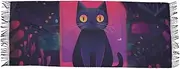 [AIXIWAWA] Fairy Cat Women's Pashminas Scarf, Shawls Wrap Lightwight Tassel for Evening Dress Dinner Party, Multicolor