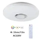 Modern Ceiling Lamps RGB Dimming Home Lighting APP Bluetooth Music Light 52W 36W