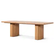 Kathleen 2.4m Elm Dining Table - Natural
