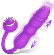 Thrusting Dildo Vibrator Adult Toys - 9 Inches Realistic Dildos Sex Toy with 9 Thrust Modes 10 Vibrations, Hands-Free Anal Clitoral G Spot Dildo Vibrators Adult Sex Toys & Games for Women Couples Fun (purple)