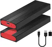 Fahgaer M.2 SSD Enclosure 10Gbps, PCIe SSD Case for M.2 NVMe, Tool-Free Adapter, Hard Disk Converter for PC & Laptop