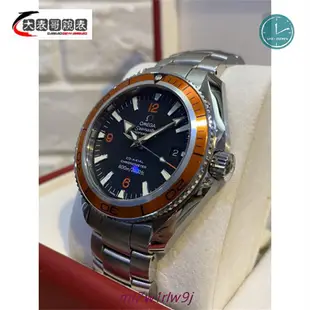 Omega 歐米茄 42mm 橘海馬 台灣貨 Seamaster Planet Ocean 22095000