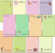 Hotop 12 Pack Funny Notepads for Coworkers Fun Novelty Note Pad Humor Memo Funny Office Supplies 3 x 5 Notepads for Office Teacher Adult Work Gifts Supplies, 30 Sheets Per Pad (Cute Animals)