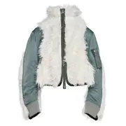 [sacai] Faux Fur x Nylon Twill Blouson