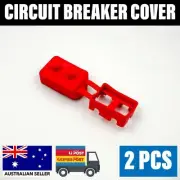 2 x Circuit Breaker Protective Red Cover PVC Insulated for Stud Type 12V Protect