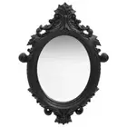 Wall Mirror Castle Style 56x76cm Black Makeup Dressing Room Accent Decor