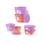 Tupperware Outdoor Dining Bowl Level Set (6) 1.5L / 2.5L / 4.3L