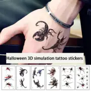3D Spider Tatoo Scorpion Temporary Tattoo Stickers For Halloween TrickyL'EM