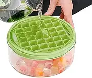Ice Cream Maker Moulder - Restaurant Ice Mold, Wedding Container | Press-Release Iced Cubes Mold with Lid, Cubes Maker for Coffee Party Home Rv Cafe Kitchen Cocktail Hotel Wedding Restaurant