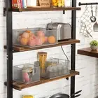 Modern Wire Nesting Storage Pantry Organization Baskets w/ Handles, Set of 3