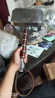 Handmade Avengers Thor Hammer Mjolnir1:1 Cosplay Replica Scale Hammer