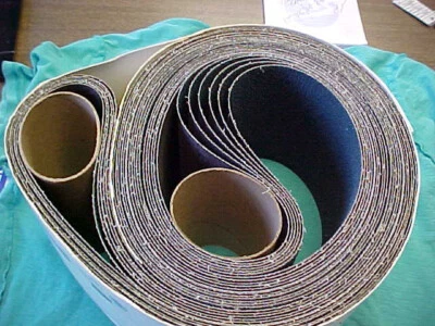 HERMES ABRASIVES BELT CB 447 Y SAPPHIRE BLUE 6" X 132" 36 GRIT 6 BELTS