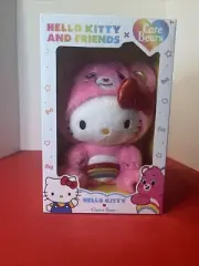 Hello Kitty x Care Bears Cheer Bear Pink Plush with Display Box