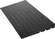 VEVOR Rubber Threshold Ramp, 7.62 cm Rise Doorway, 3 Channels Cord Cover, Angled Entry Rated 997.9 kg Load Capacity for Wheelchair and Scooter