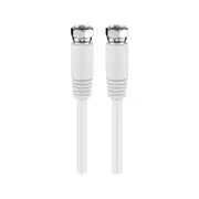 Goobay Antenna Cable (80 dB) F-type to F-type for TV Sets/Receivers - White