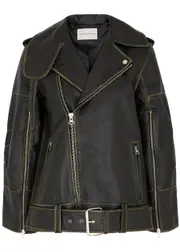 BY Malene Birger Beatrisse Leather Jacket - Black - 14 14