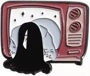 [Panda Loco] Ring Horror Television Pin Badge