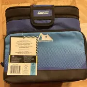 New Arctic Zone Black Blue Zipperless Soft Sided Cooler with Hard Liner - 9 Cans