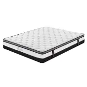 NNEDSZ Euro Top Mattress Pocket Spring Medium Firm Hybrid Design Bed 30CM - King