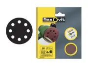 Flexovit - Hook & Loop Sanding Discs 115mm Medium 80g (Pack of 6)