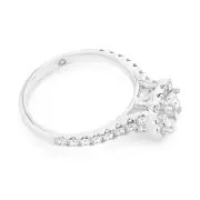 FLAWLESS CUT TW=1.30-1.39CT, M