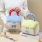 House-shaped Cosmetics Bag Cartoon Pattern Travel Washbag Girls