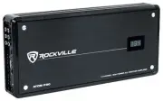 Rockville ATOM P30 2400 Watt 4-Channel Marine/ATV/Car Amplifier Amp+Volt Meter
