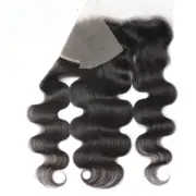 13X4 360 Body Wave Lace Frontal Pre Plucked 4x4 Lace Closure Remy Human Hair