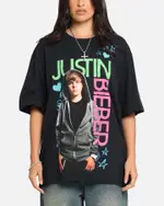 [JUSTIN BIEBER] Justin Bieber Bieber T-shirt Black - Size M M Black