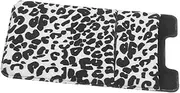 TEHAUX Mobile Phone Wallet Ultra Thin Self Adhesive Card Holder for Credit Cards Coins Items Lightweight Phone Back Pocket Storage Multi Functional Leopard Print