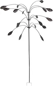 Metal Windmill, Iron Wind Spinner Rustproof Heavy Duty Garden Decor with Ball Bearings for Patio Balcony Yard