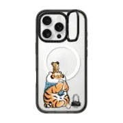 iPhone 16 Pro Impact Ring Stand Case MagSafe Compatible White Dew by Bu2ma