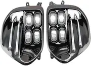 OEM LED Fog Light Lamp Daytime Running Light Set Compatible with KIA Sportage QL Kx5 2016 2017 + Auto Car White LED DRL Light Compatible with KIA KX5