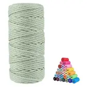 100% Natural Macrame Cotton Cord,3mm x109 Yard Twine 3mm*109yards Light Green