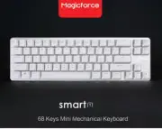 NEW Magicforce Smart 68 keys Mini Mechanical Keyboard - Blue/White/Red