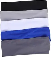 [Abaodam] 5pcs Athletic Headband: Kids Sweatbands Baseball Basketball Football Headband Breathable Elastic Hairbands for Toddler Children and Teenagers Sports Running Exercise