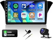 Saitedudu Android 13 Carplay Car Stereo Radio 9 Inch IPS Touch Screen Compatible with Genesis/Rohens Coupe 2012-2016 Car Radio with Carplay Auto Navigation AHD Camera, 2+32G