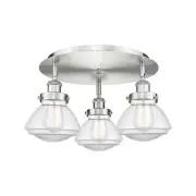 Innovations Lighting 916-3C-8-19 Olean Flush Olean 3 Light 19"W - Nickel