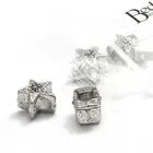 300 Big Antique Silver Star Starfish Fish European Beads With Large 4.5mm Hole