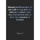 Psalms 1: 1 Notebook: Blessed are those who do not walk in step with the wicked or stand in the way that sinners take or sit in