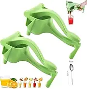 Cubiccredit Manual Juice squeezer, Ultimate Portable Squeezer, Versatile Fruit Squeezers, Hand Juicer Squeezer with Ergonomic Grip, for Watermelon, Lemon, Orange, Grapes, Etc (2Pcs)