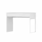 Computer Desk Drawer White Home Office Furniture Study Workstation Writing ER-WH