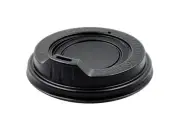 80mm Black Sipper Lids for 6oz 8oz Coffee Cups Disposable Takeaway (1000 units)