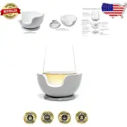 Separable & Refreezable Chill Cradle for Perfectly Chilled Stemless Glasses
