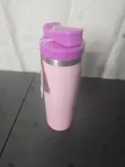Dunkin Donuts 24oz Stainless Steel Hydration Bottle With Carabiner - Pink