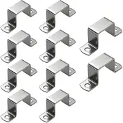 Sztxj 10 pcs 50*50mm Square oblong tube clamp, Stainless steel square tube clamp, U-shaped tube clamp, Horse tube Saddle clamp