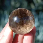 1.6in 88g Lodolite Crystal Sphere Landscape Garden Quartz Shamanic Dreamstone, B